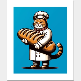 Chef cat Posters and Art